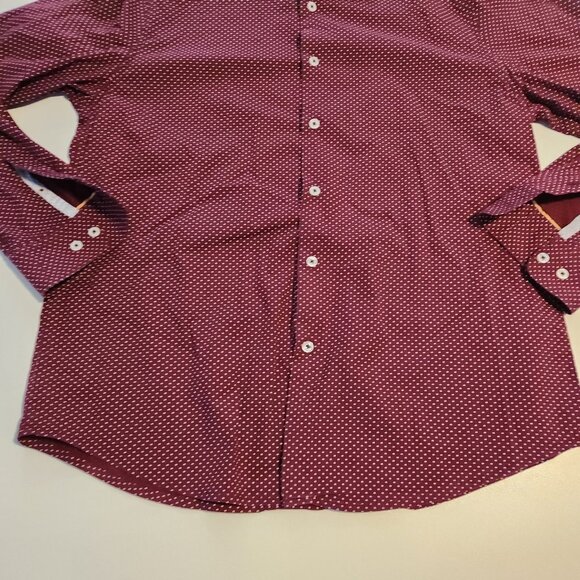 Ricky Singh Cactus Man Shirt‎ Long Sleeve Red White Polka Dot Large EUC - Picture 3 of 10